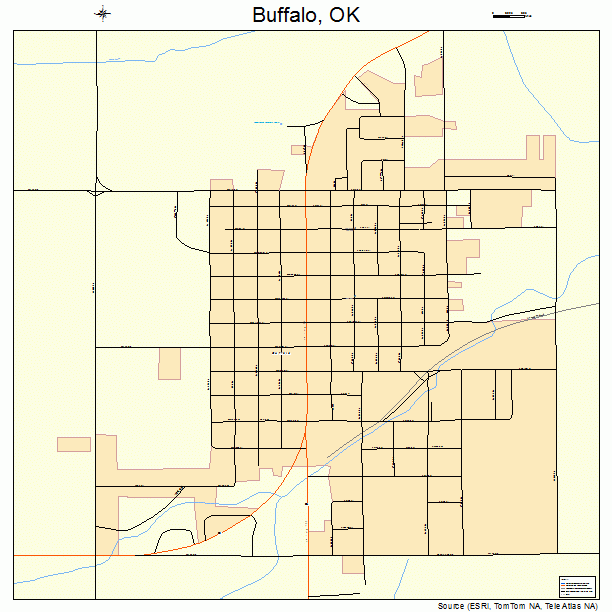 Buffalo, OK street map