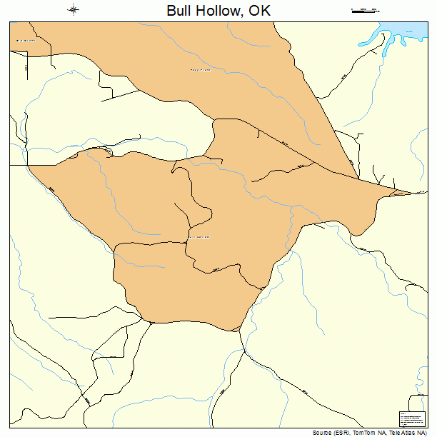 Bull Hollow, OK street map