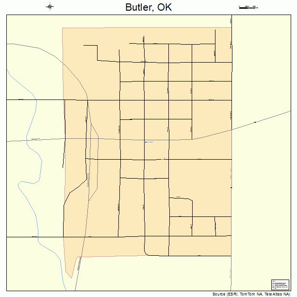 Butler, OK street map