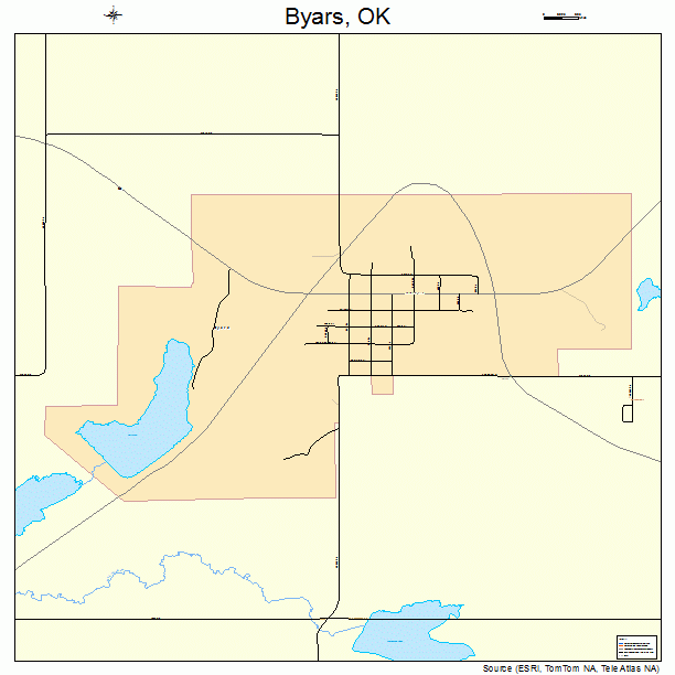 Byars, OK street map