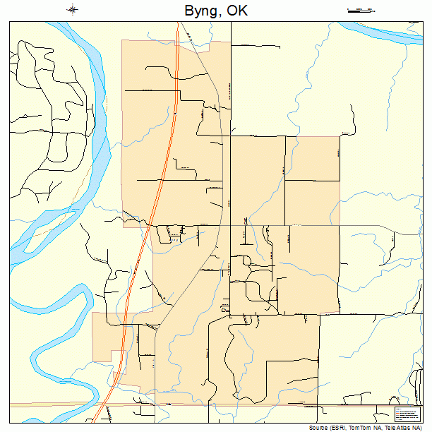 Byng, OK street map