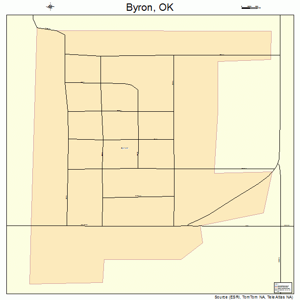 Byron, OK street map