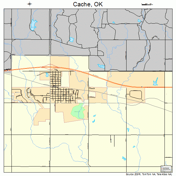 Cache, OK street map