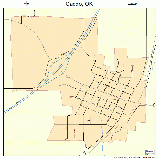Caddo, OK street map