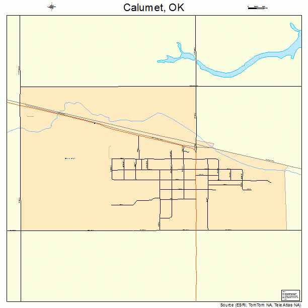 Calumet, OK street map