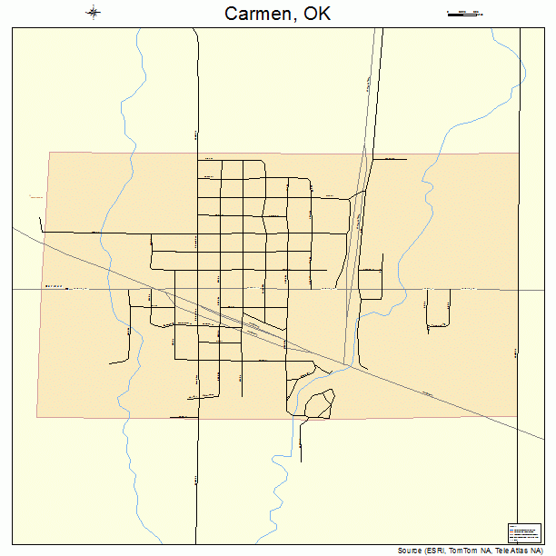 Carmen, OK street map