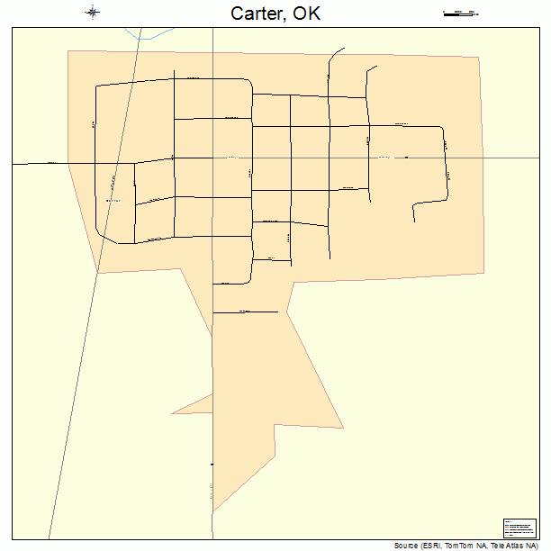 Carter, OK street map