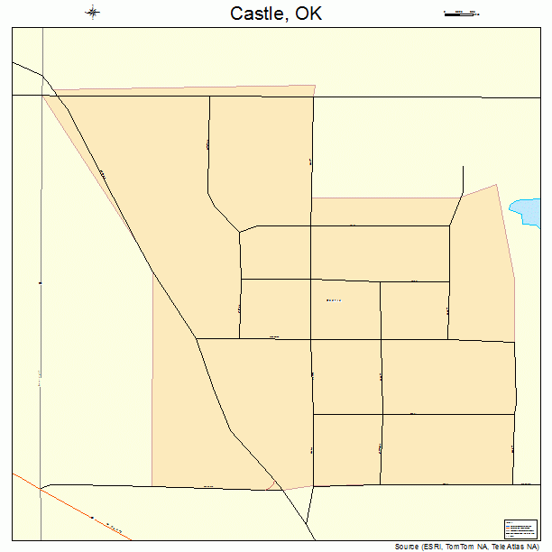 Castle, OK street map