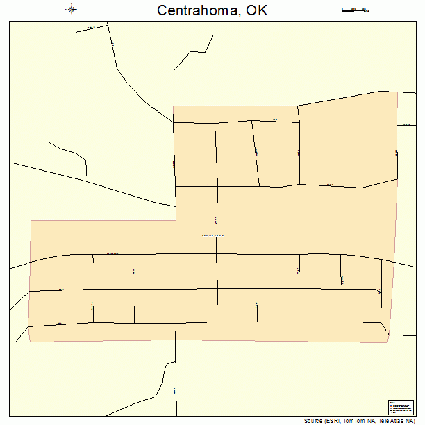 Centrahoma, OK street map