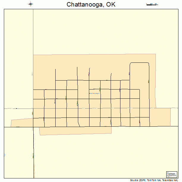 Chattanooga, OK street map