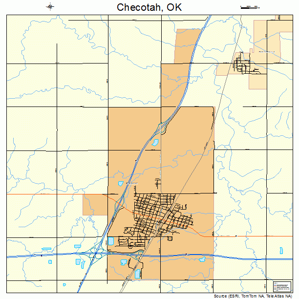 Checotah, OK street map