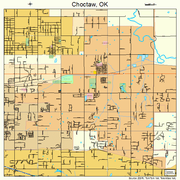 Choctaw, OK street map