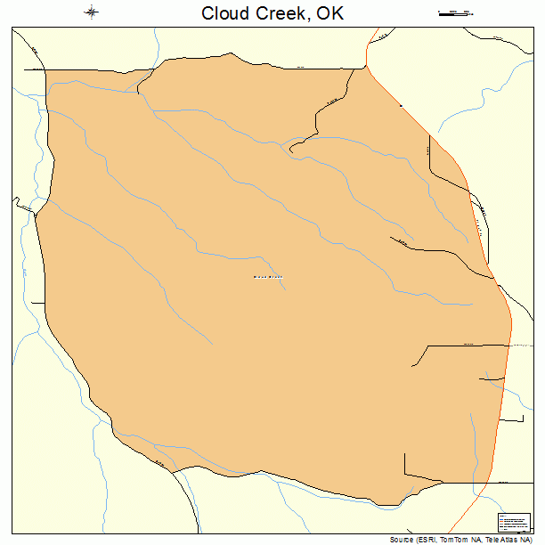 Cloud Creek, OK street map