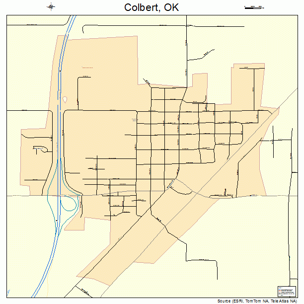 Colbert, OK street map