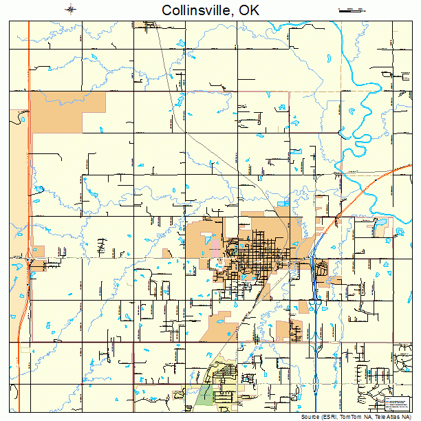 Collinsville, OK street map