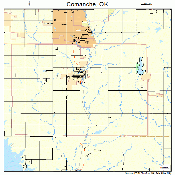 Comanche, OK street map