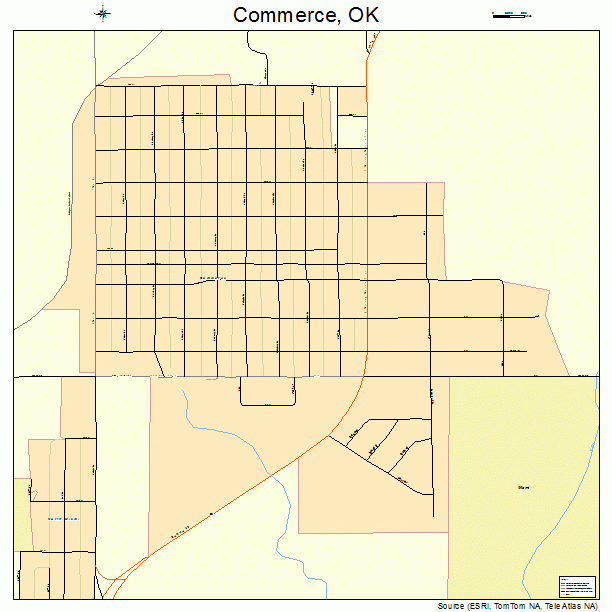 Commerce, OK street map