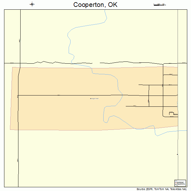 Cooperton, OK street map