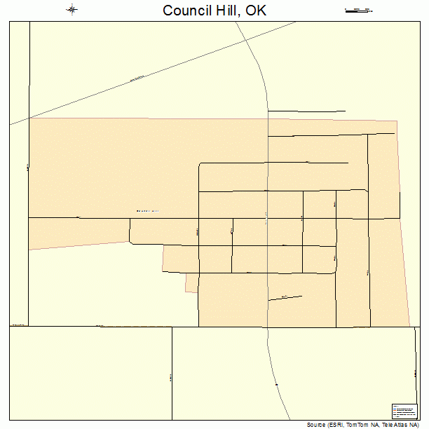 Council Hill, OK street map