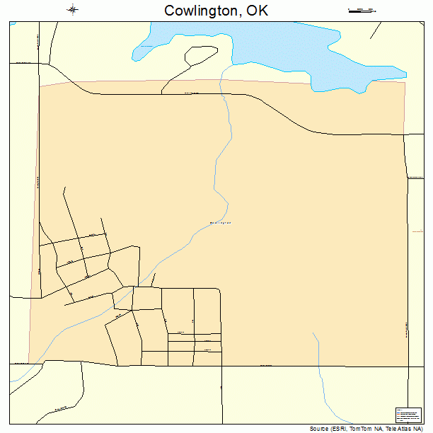 Cowlington, OK street map