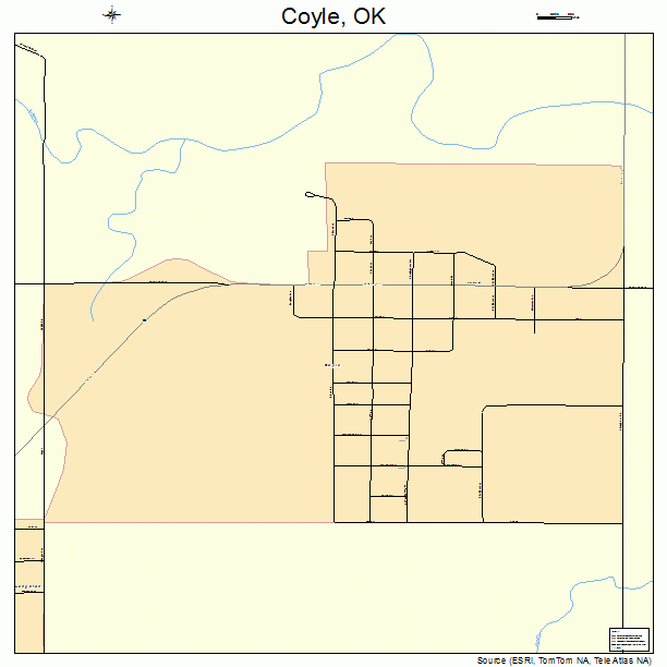 Coyle, OK street map