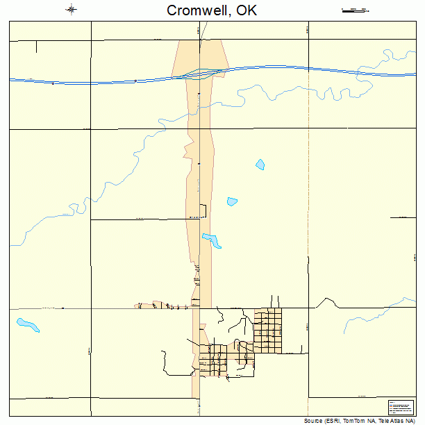 Cromwell, OK street map