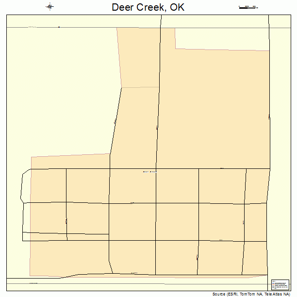 Deer Creek, OK street map
