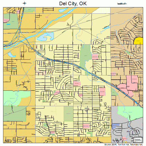 Del City, OK street map