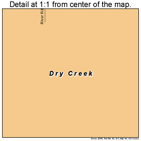 Dry Creek, Oklahoma road map detail