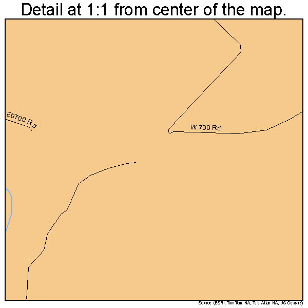 Lost City, Oklahoma road map detail