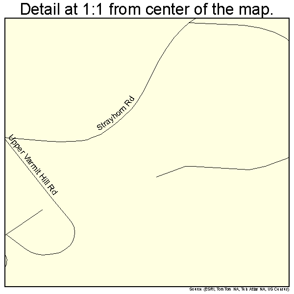 Paradise Hill, Oklahoma road map detail