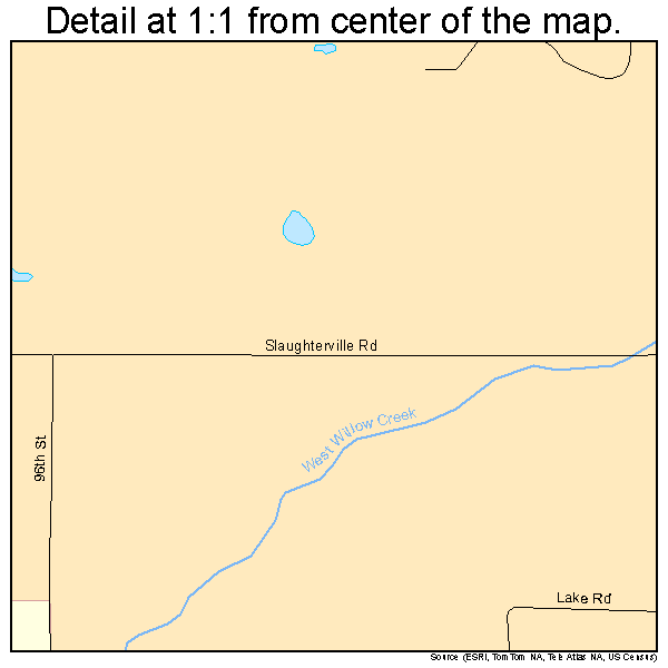 Slaughterville, Oklahoma road map detail