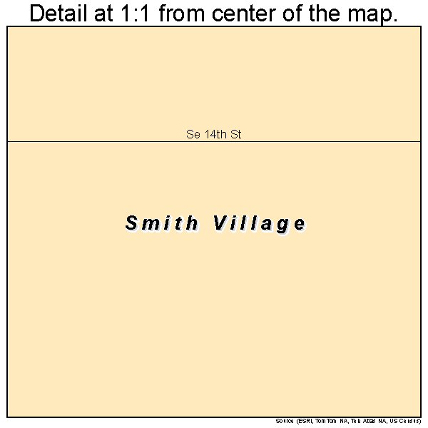 Smith Village, Oklahoma road map detail