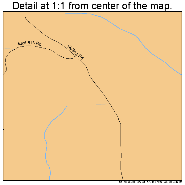 Tenkiller, Oklahoma road map detail