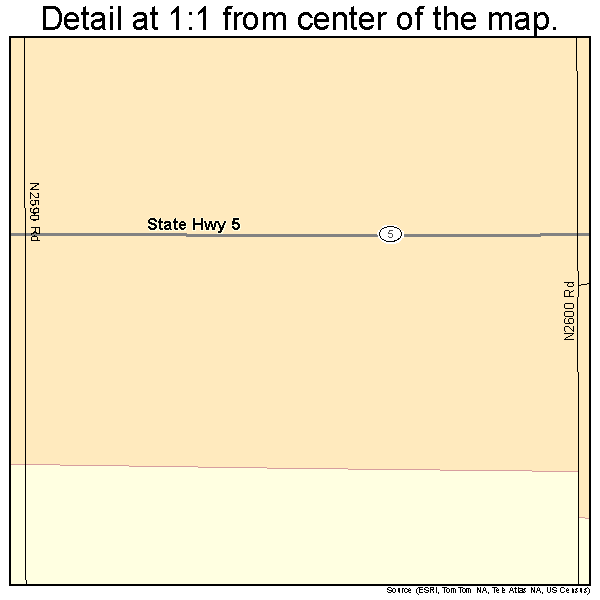 Walters, Oklahoma road map detail
