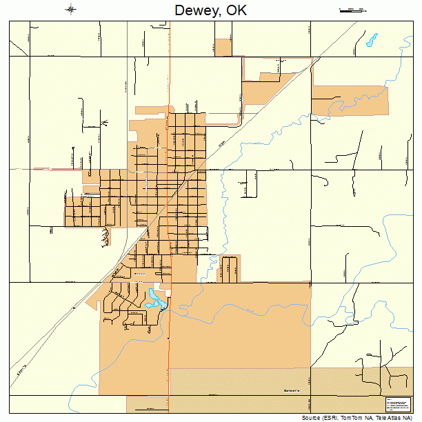 Dewey, OK street map