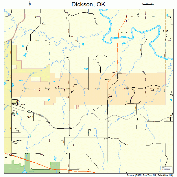 Dickson, OK street map