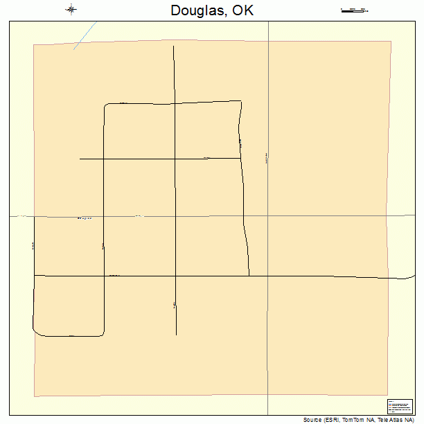 Douglas, OK street map