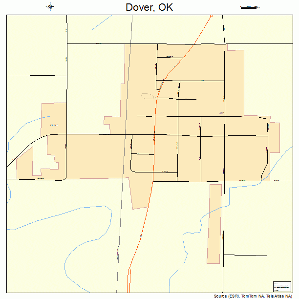 Dover, OK street map