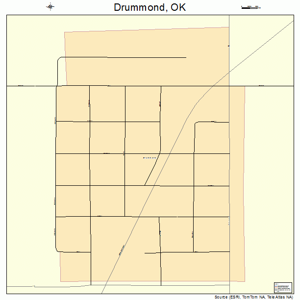 Drummond, OK street map