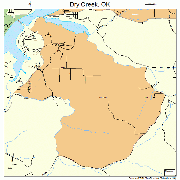 Dry Creek, OK street map