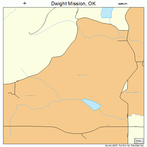 Dwight Mission, OK street map