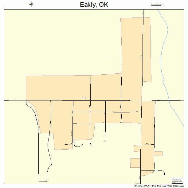 Eakly, OK street map