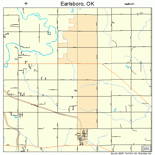 Earlsboro, OK street map