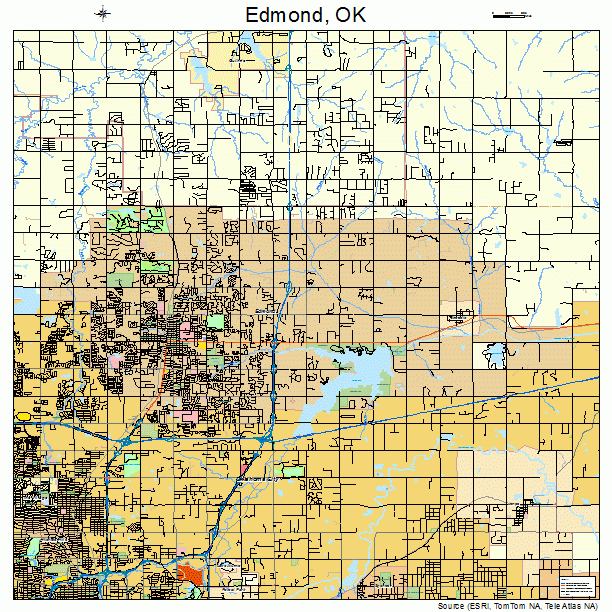 Edmond, OK street map