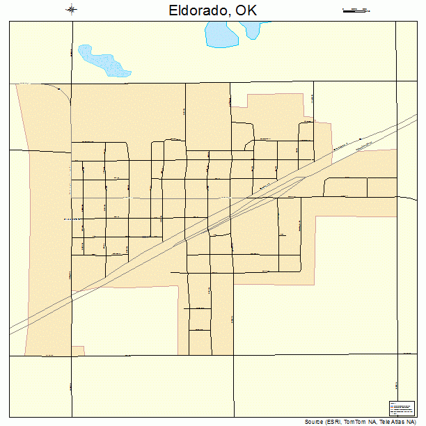 Eldorado, OK street map