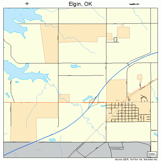 Elgin, OK street map