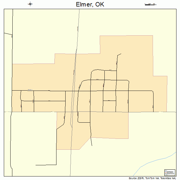 Elmer, OK street map