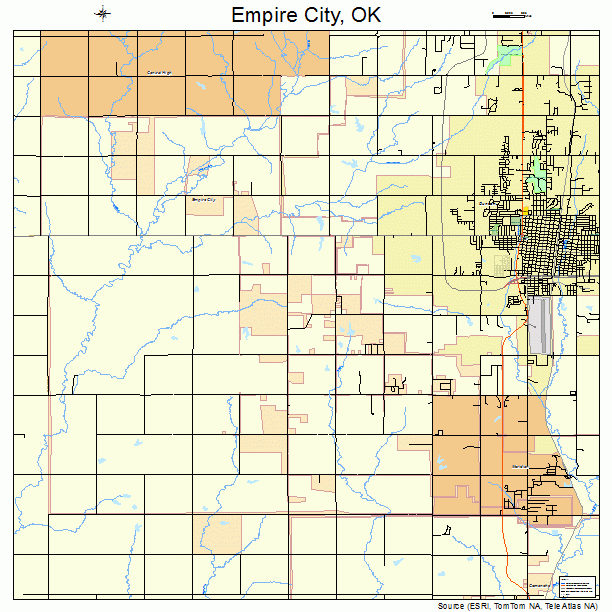 Empire City, OK street map