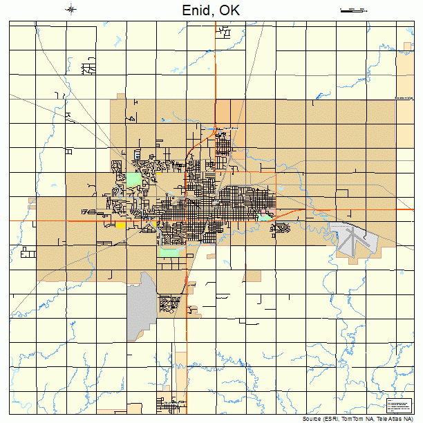 Enid, OK street map